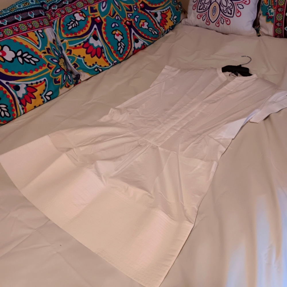 Vince White Shirt Dress
